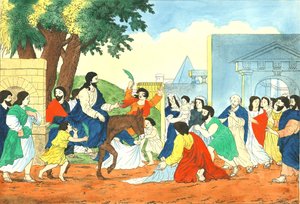 Kristův vjezd do Jeruzaléma, 19. století od Weenix