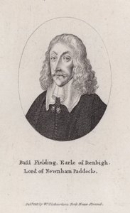 Basil Feilding, 2. hrabě z Denbigh, anglický diplomat, politik a paliamentární voják v občanské válce (rytina)
