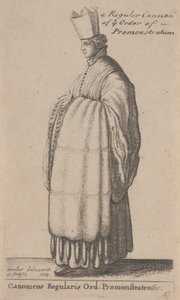 Pravidelné dělo Ye řádu Premonstrátů od Wenceslaus Hollar