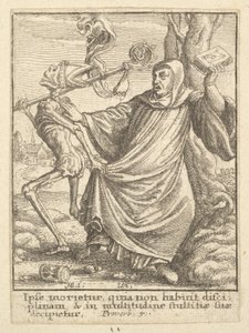 Opat, z Tance smrti, 1651. od Wenceslaus Hollar