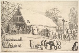 Klanění králů podle Augustina Brauna, 1646. od Wenceslaus Hollar