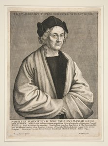 Albrecht Dürer starší (1427-1502) ve věku 70 let od Wenceslaus Hollar
