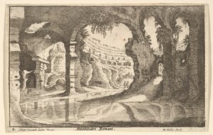 Římské amfiteátry, ca. 1650. od Wenceslaus Hollar