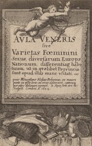 Hall of Venus: Titulní strana, 1644 od Wenceslaus Hollar