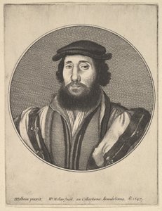 Vousatý muž, 1647. od Wenceslaus Hollar