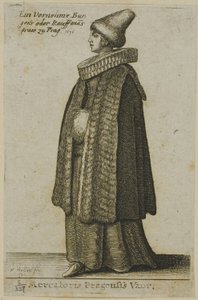 Bohémská žena dobré kvality od Wenceslaus Hollar