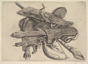 Luky, toulce a kopí, 1625-77. od Wenceslaus Hollar