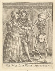 Svatební pár, z Tance smrti, 1651. od Wenceslaus Hollar