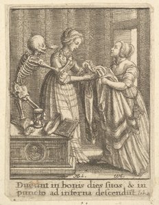 Nevěsta z tance smrti, 1651. od Wenceslaus Hollar
