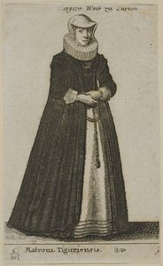 Měšťanova žena z Curychu od Wenceslaus Hollar