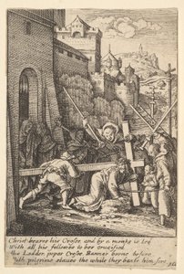 Nesení kříže, 1625-77. od Wenceslaus Hollar