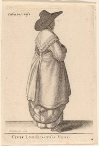 Občan Londýna Vxor od Wenceslaus Hollar