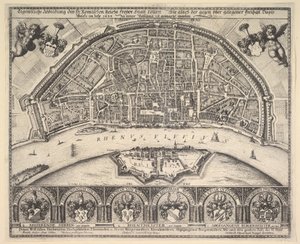 Kolín nad Rýnem a Deutz, 1635. od Wenceslaus Hollar
