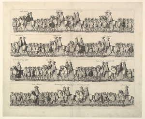 Korunovační průvod Karla II Londýnem, 1662. od Wenceslaus Hollar