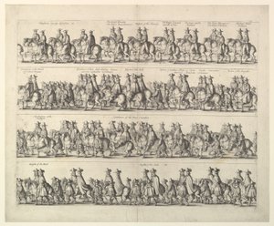 Korunovační průvod Karla II Londýnem, 1662. od Wenceslaus Hollar
