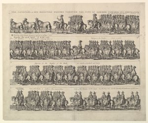 Korunovační průvod Karla II Londýnem, 1662. od Wenceslaus Hollar
