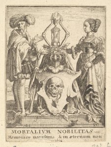 Erb smrti, z Tanec smrti, 1651. od Wenceslaus Hollar