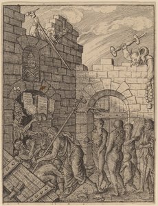Sestup do pekla od Wenceslaus Hollar