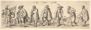 Cech žebráků Sedm žebráků, 1630. od Wenceslaus Hollar