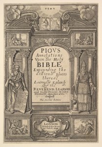 Diodati. Zbožné anotace, 1648. od Wenceslaus Hollar