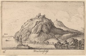 Drachenfels od Wenceslaus Hollar
