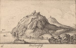 Drachenfels, 1635. od Wenceslaus Hollar