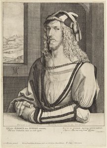 Dürer jako mladý muž od Wenceslaus Hollar