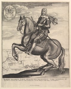 Hrabě z Essexu na koni, 1643. od Wenceslaus Hollar