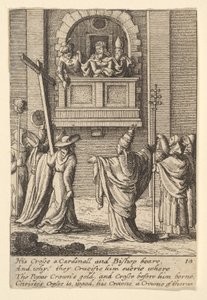 Hle, muž, 1625-77. od Wenceslaus Hollar