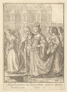 Císařovna, z Tance smrti, 1651. od Wenceslaus Hollar