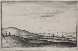 Anglické pohledy: Old Shoreham, 1645. od Wenceslaus Hollar