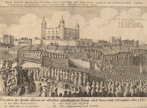 Poprava Thomase Wentwortha, 1641. od Wenceslaus Hollar