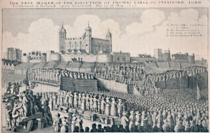 Poprava hraběte ze Straffordu, c1641, 1903 od Wenceslaus Hollar