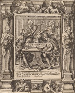 Gamesters, 1651. od Wenceslaus Hollar