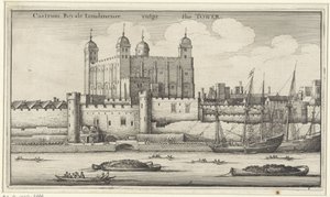 Pohled na londýnský Tower od Wenceslaus Hollar