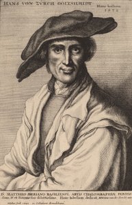 Hans von Zurch, zlatník, 1647. od Wenceslaus Hollar