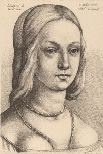 Hlava ženy hledá správně. od Wenceslaus Hollar