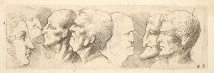 Vedoucí studia, 1625-77 od Wenceslaus Hollar