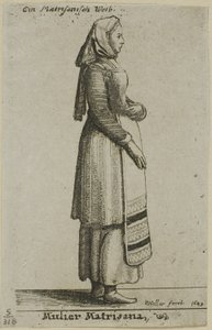 Maďarská žena od Wenceslaus Hollar