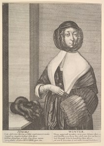 Hyems - Zimní tříčtvrteční sezóny, 1641. od Wenceslaus Hollar