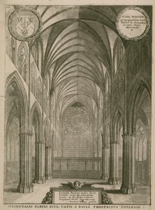 Interiér katedrály svatého Pavla, Londýn od Wenceslaus Hollar