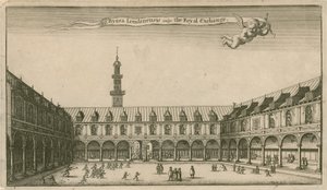 Interiér Royal Exchange, Londýn od Wenceslaus Hollar