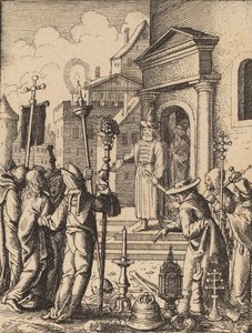 Ježíš před Pilátem. od Wenceslaus Hollar