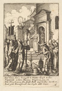 Ježíš před Pilátem, 1625-77. od Wenceslaus Hollar