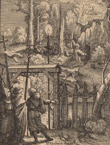 Ježíš na Olivové hoře. od Wenceslaus Hollar