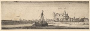 Zámek Kelsterbach poblíž Hoechst nad Mohanem, 1642-44. od Wenceslaus Hollar