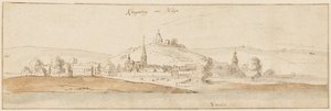 Klingenberg nad Mohanem od Wenceslaus Hollar