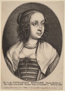 Lady Catherine Howard od Wenceslaus Hollar