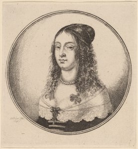 Dáma se stuhami na kadeře od Wenceslaus Hollar