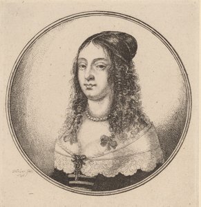Dáma se stuhami na kadeřích, 1646. od Wenceslaus Hollar